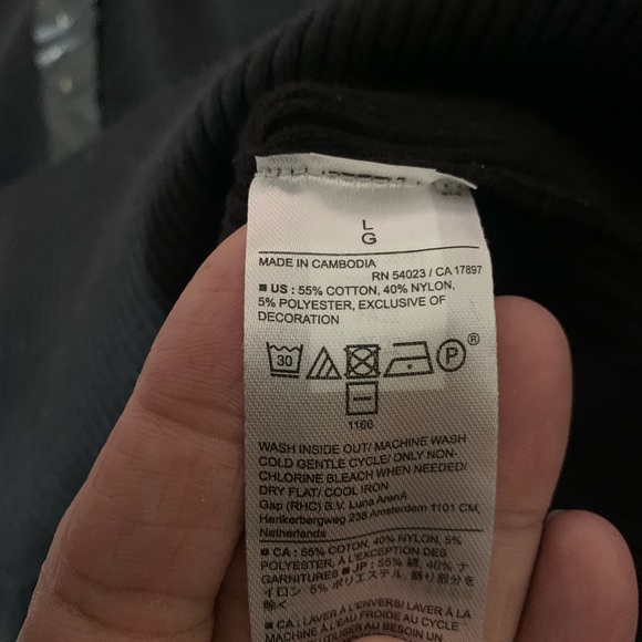 NWT Banana Republic Black Utility Sweater in Black. - Picture 10 of 11